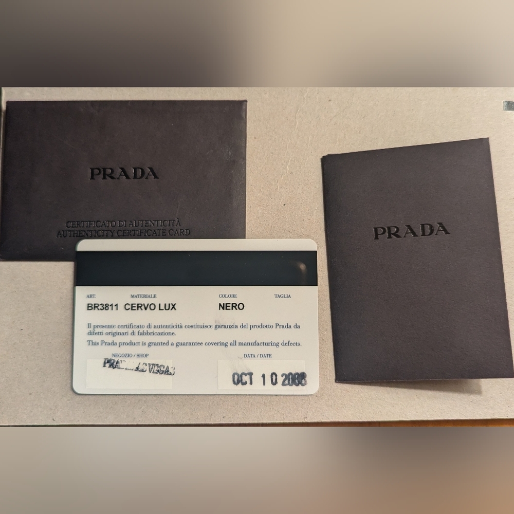 Authentic Prada Sacca Bag in Cervo Lux Nero - Picture 13 of 13